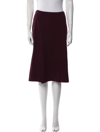 St. John Wool Knee-Length Skirt