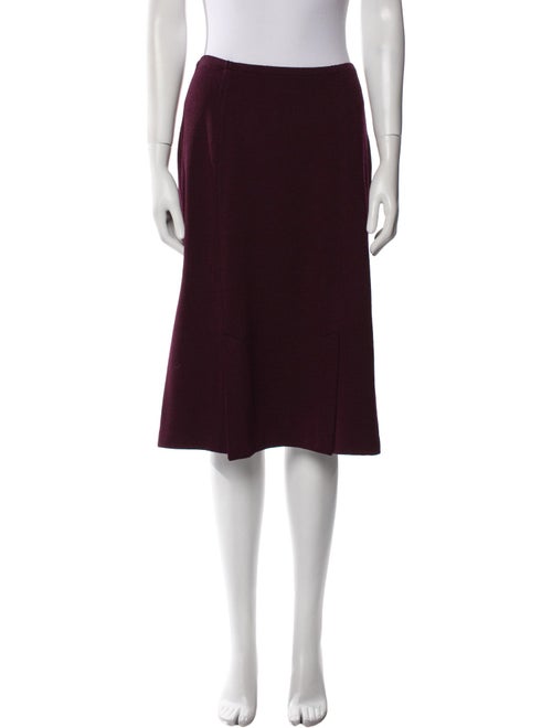 St. John Wool Knee-Length Skirt