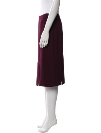 St. John Wool Knee-Length Skirt