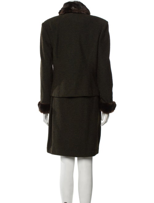 St. John Wool Crystal Embellishments Skirt Set