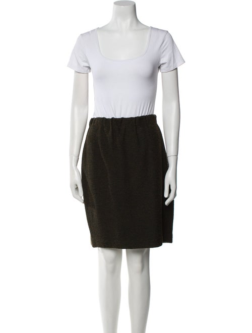 St. John Wool Crystal Embellishments Skirt Set