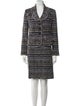 St. John Wool Tweed Pattern Skirt Suit