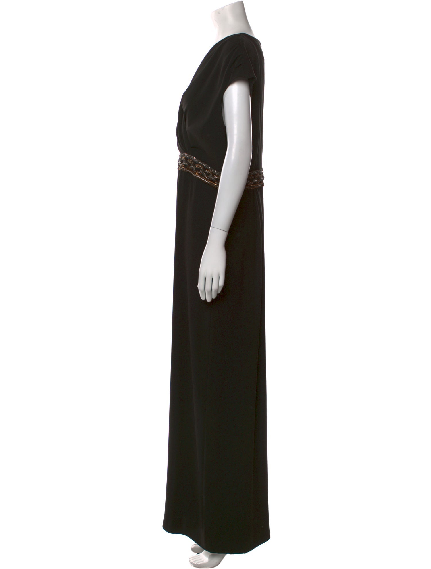 St. John Cowl Neck Long Dress