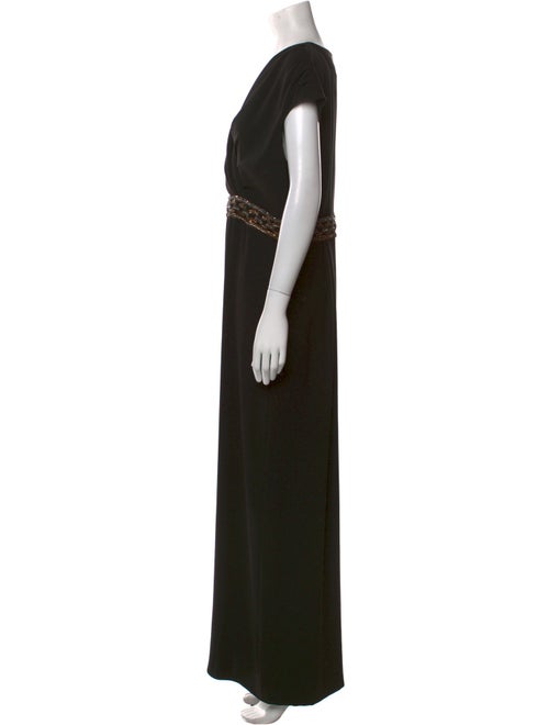 St. John Cowl Neck Long Dress