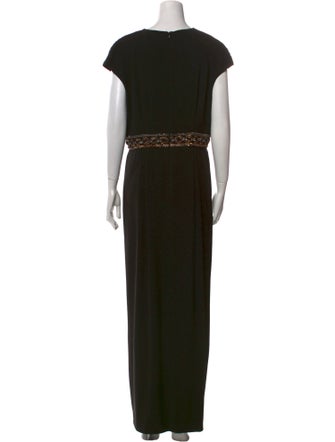 St. John Cowl Neck Long Dress