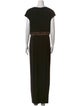 St. John Cowl Neck Long Dress