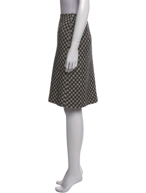 St. John Polka Dot Print Knee-Length Skirt