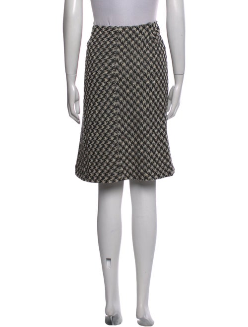 St. John Polka Dot Print Knee-Length Skirt