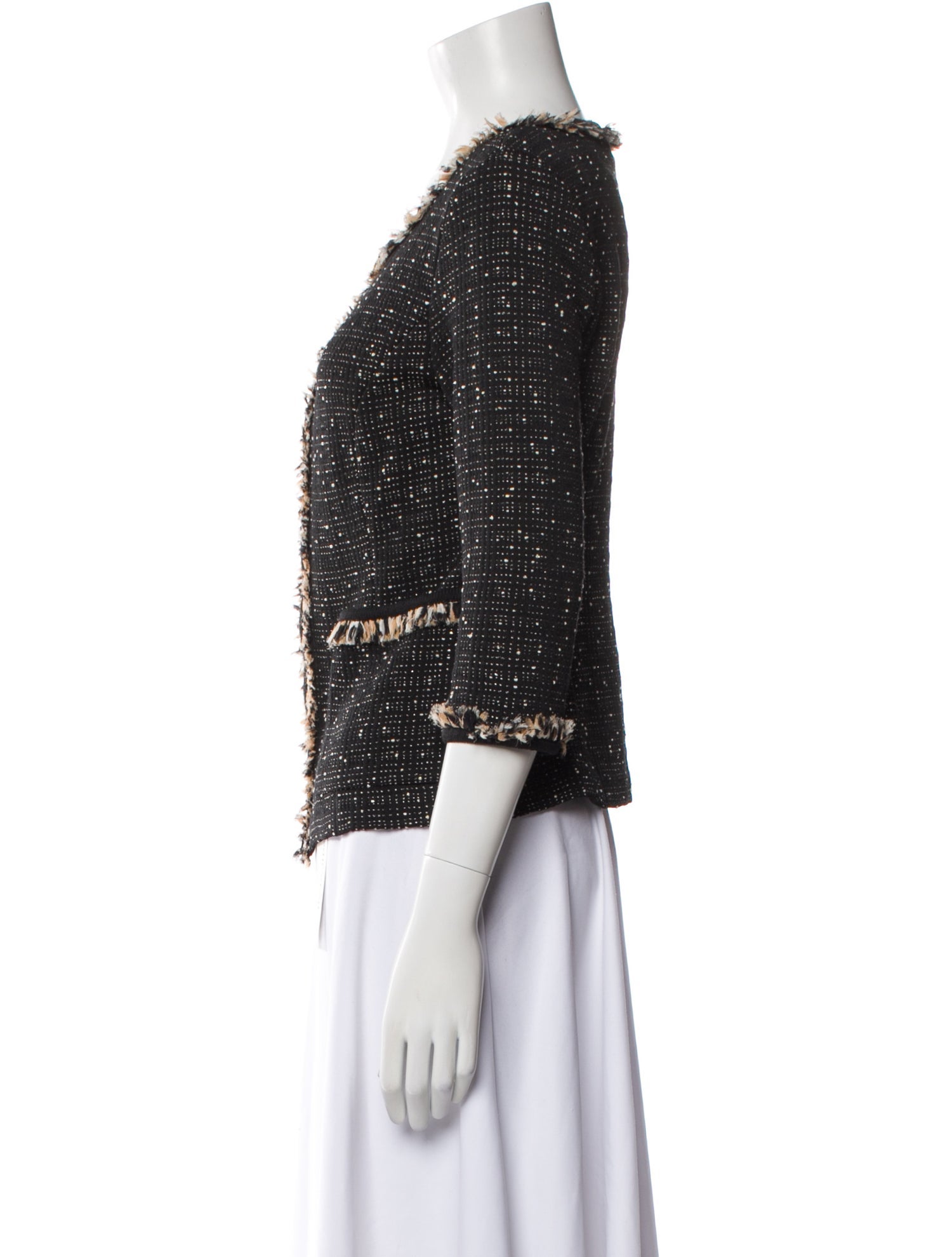 St. John Wool Printed Evening Jacket