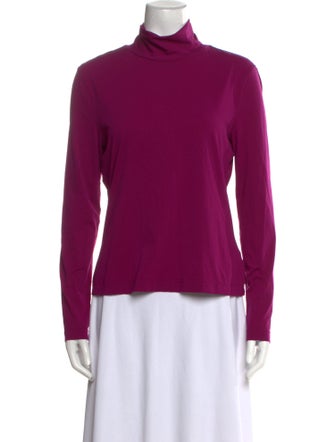 St. John Turtleneck Long Sleeve Top