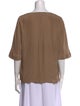 St. John V-Neck Three-Quarter Sleeve Blouse