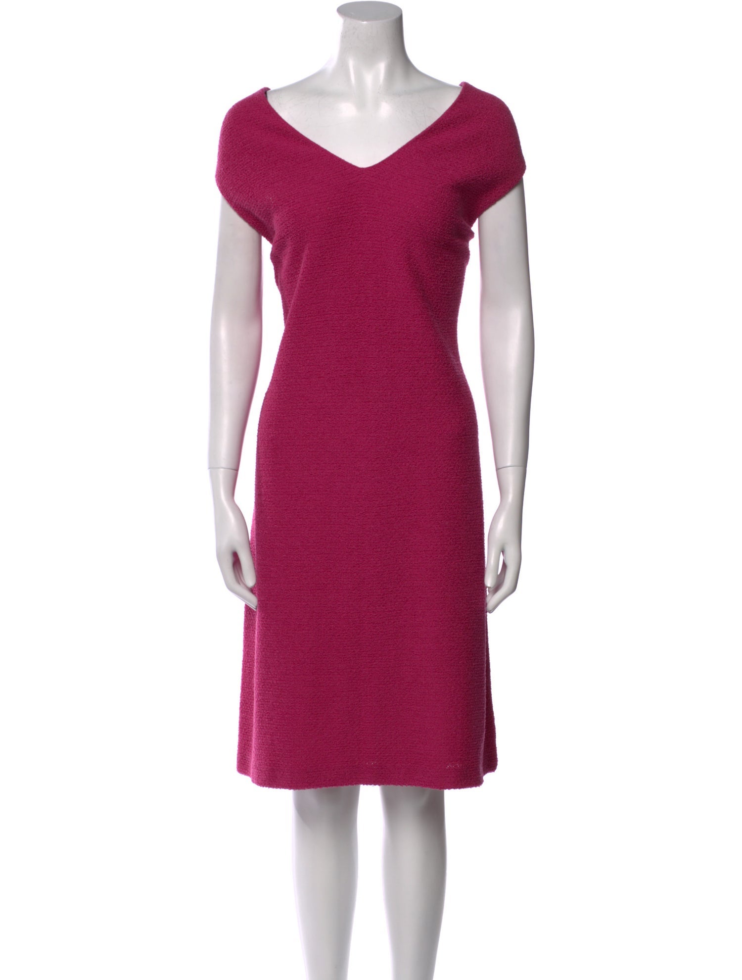 St. John V-Neck Knee-Length Dress w/ Tags