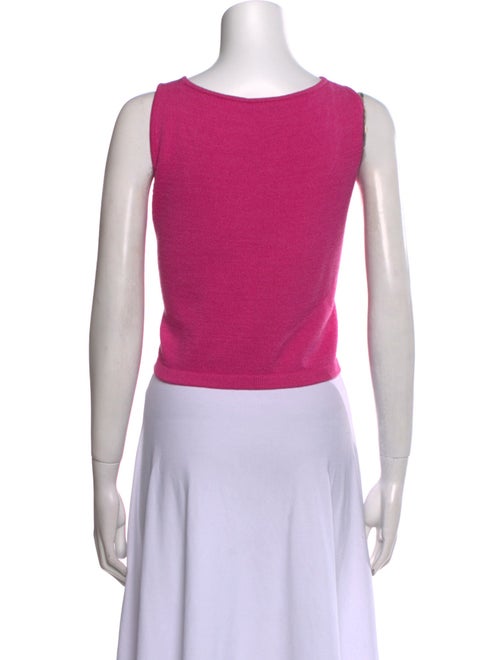 St. John Wool Scoop Neck Crop Top