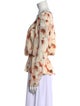 St. John Silk Floral Print Blouse