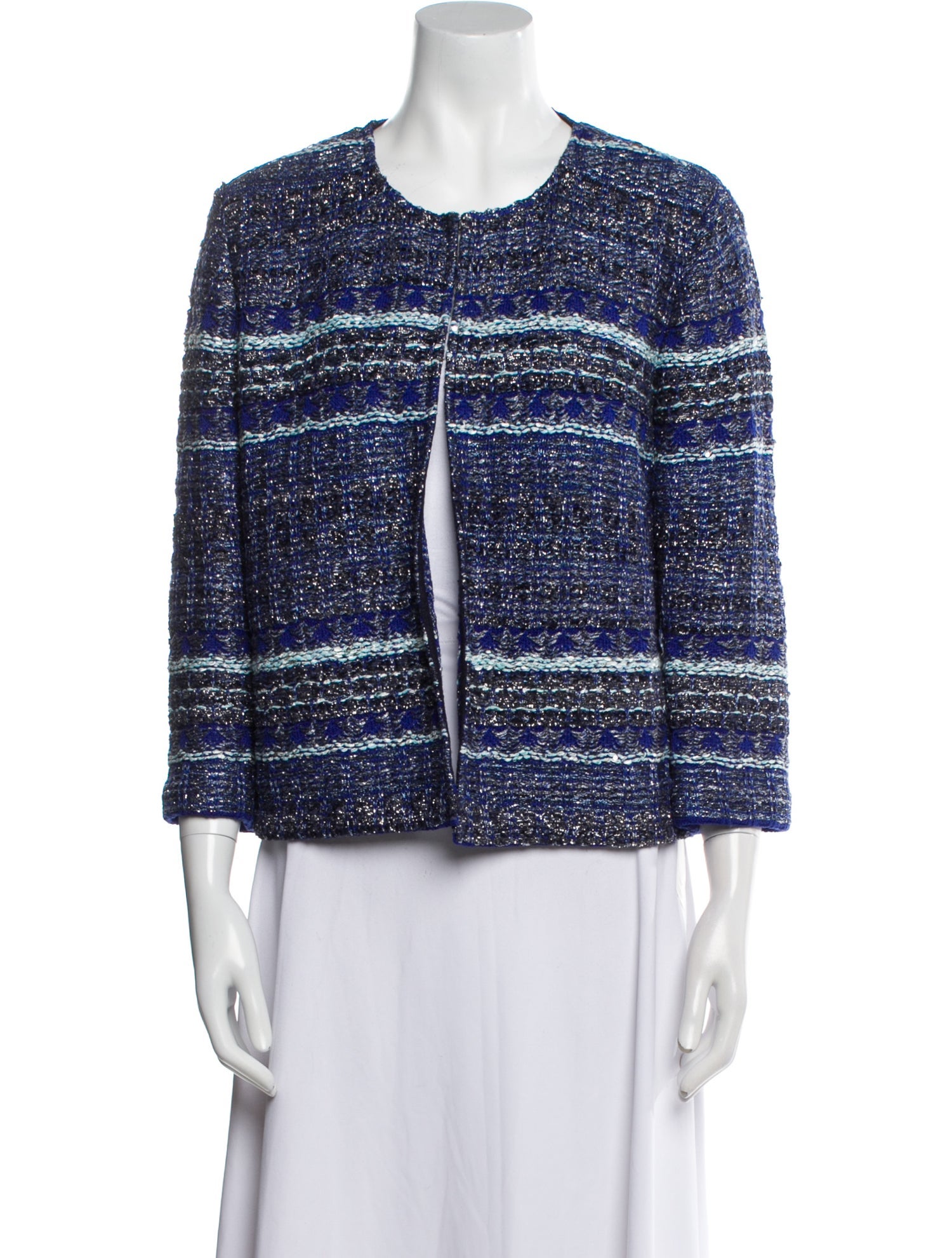 St. John Tweed Pattern Jacket