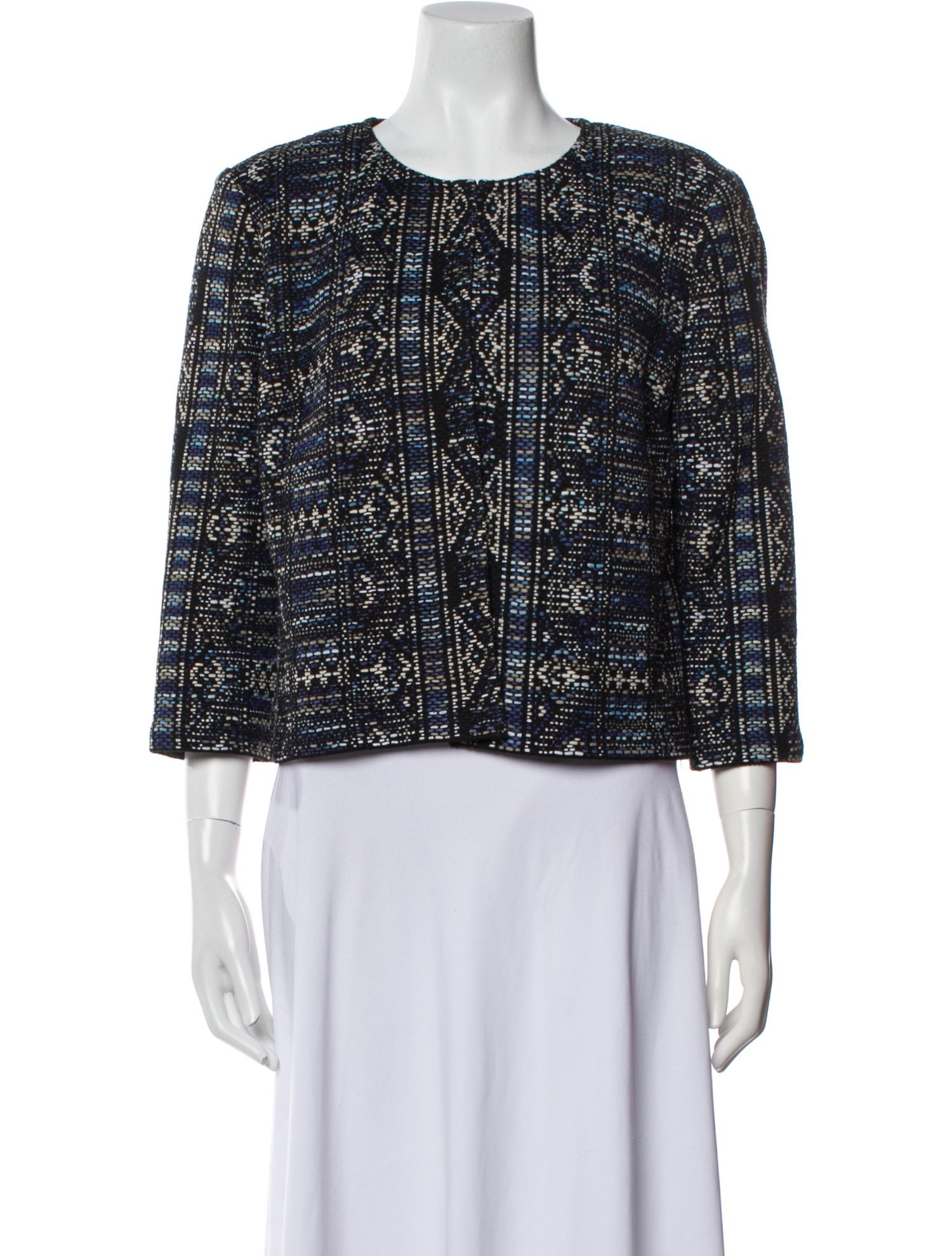 St. John Nylon Tweed Pattern Evening Jacket