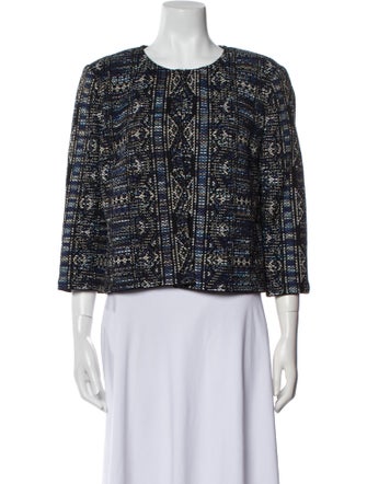 St. John Nylon Tweed Pattern Evening Jacket