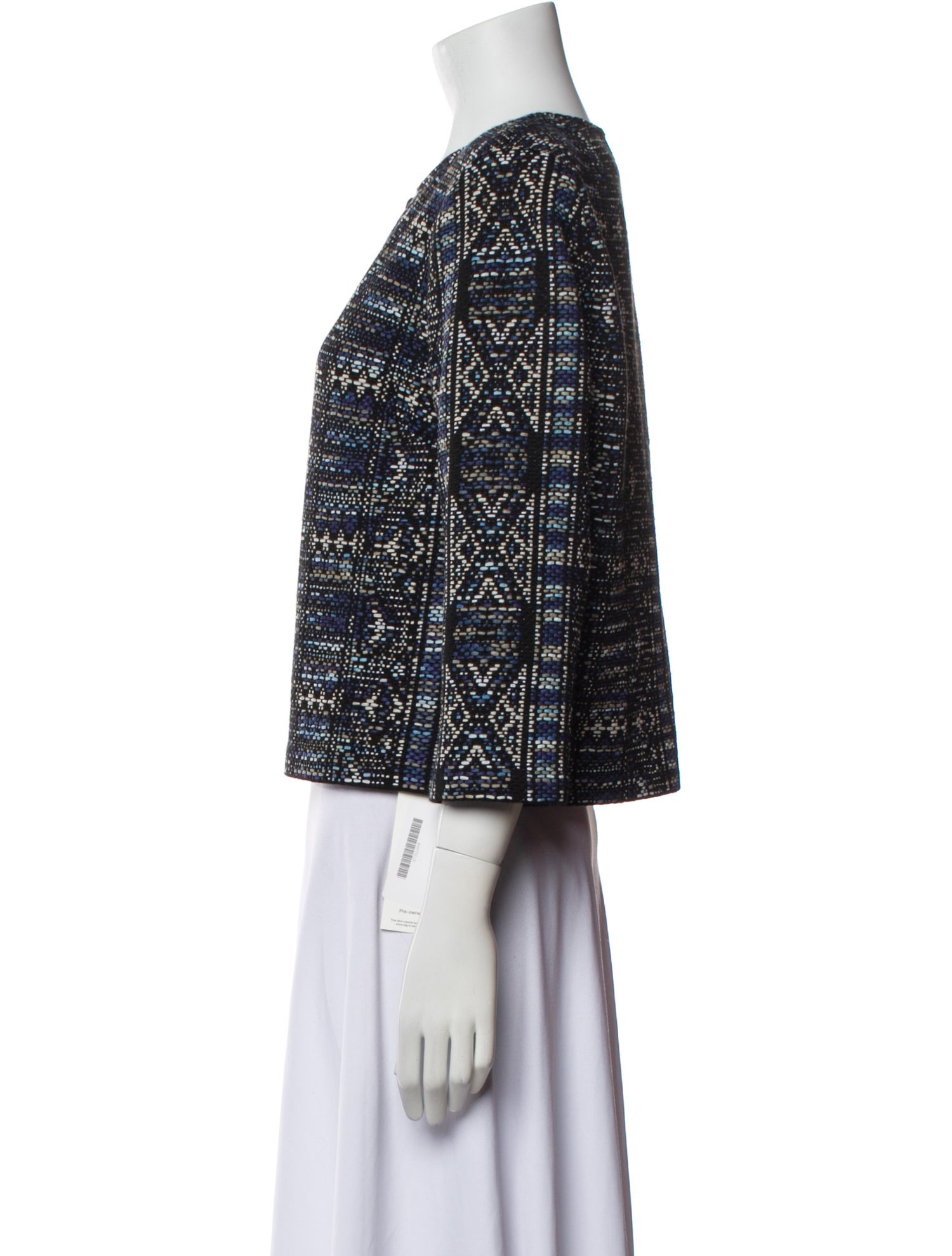 St. John Nylon Tweed Pattern Evening Jacket