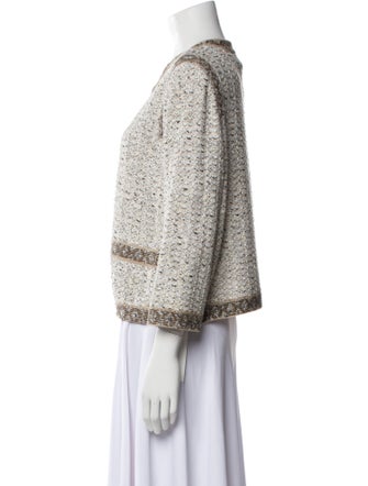 St. John Tweed Pattern Evening Jacket