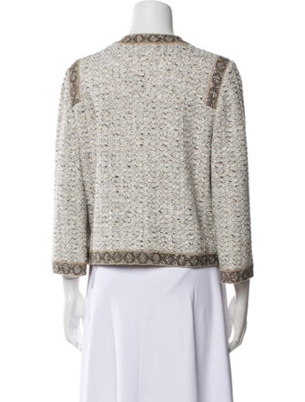 St. John Tweed Pattern Evening Jacket