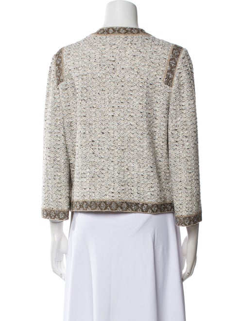 St. John Tweed Pattern Evening Jacket