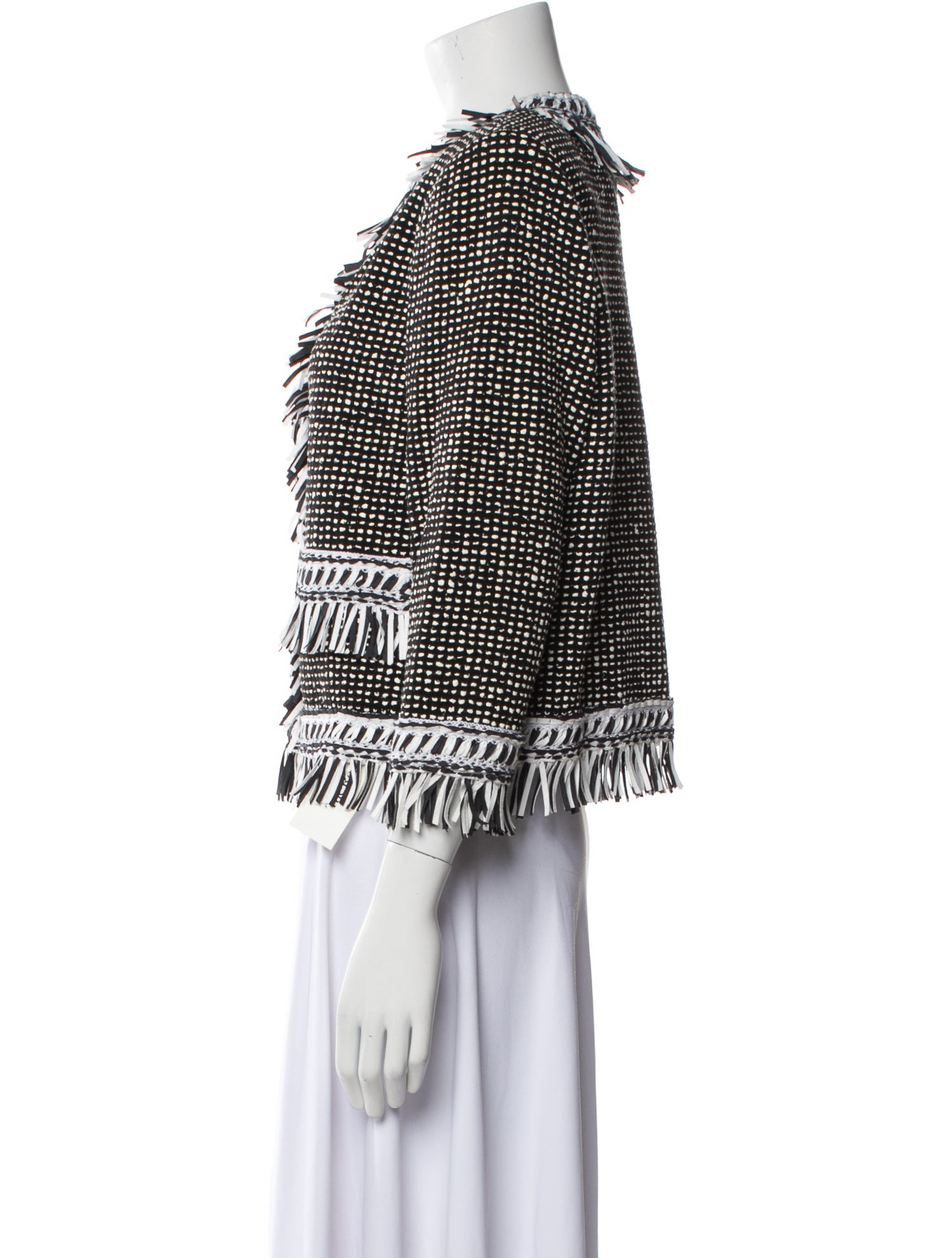 St. John Wool Printed Evening Jacket