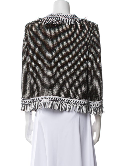 St. John Wool Printed Evening Jacket