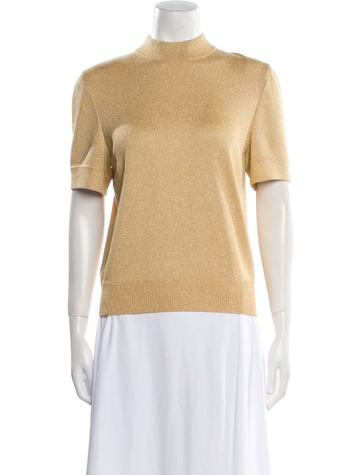 St. John Mock Neck Sweater