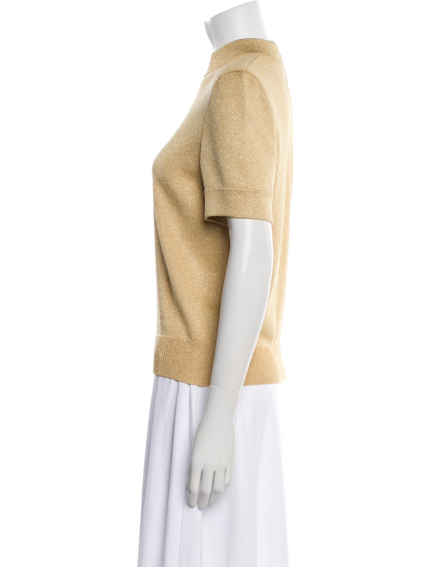 St. John Mock Neck Sweater