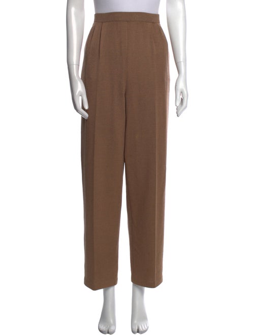 St. John Collection Wool Straight Leg Pants