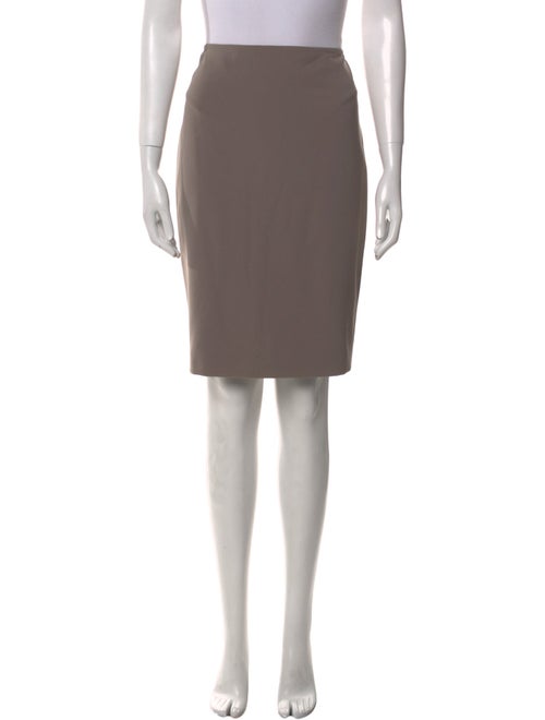 St. John Embroidered Accent Knee-Length Skirt