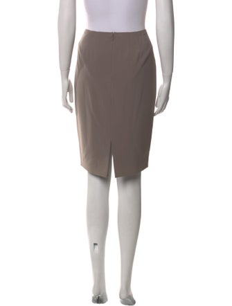 St. John Embroidered Accent Knee-Length Skirt