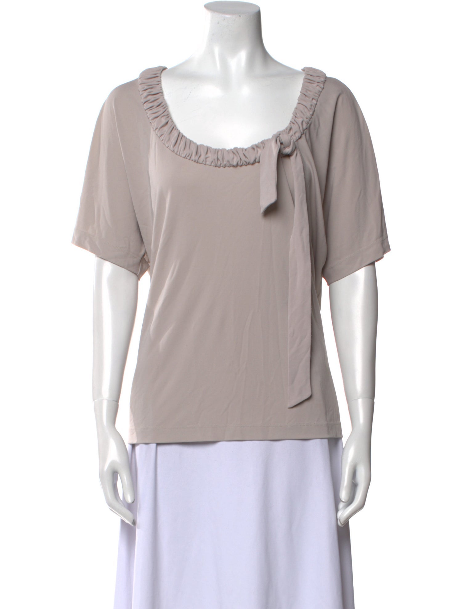 St. John Scoop Neck Short Sleeve T-Shirt