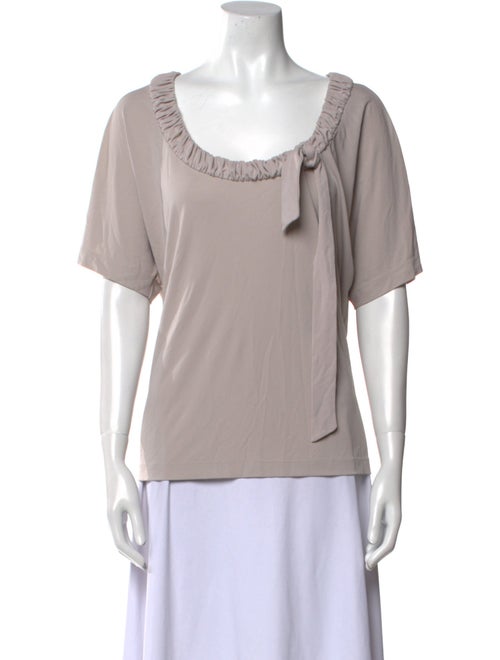 St. John Scoop Neck Short Sleeve T-Shirt