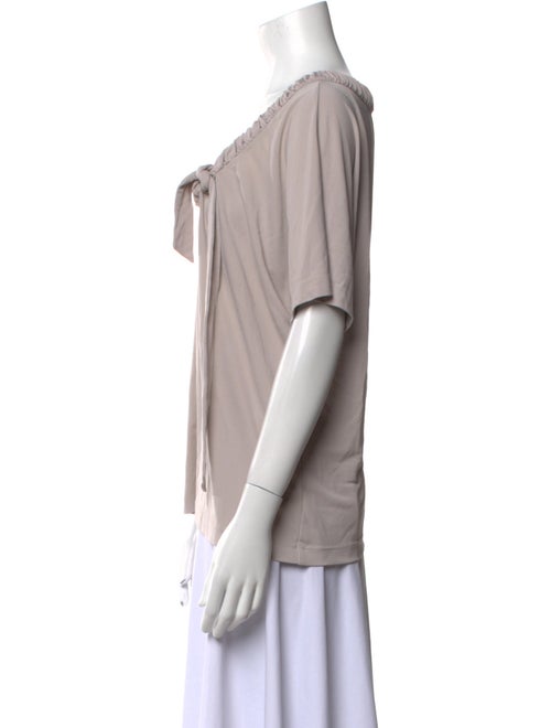 St. John Scoop Neck Short Sleeve T-Shirt