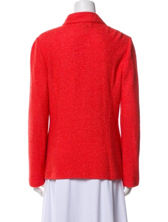 St. John Wool Tweed Pattern Blazer