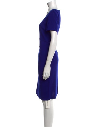St. John Scoop Neck Knee-Length Dress