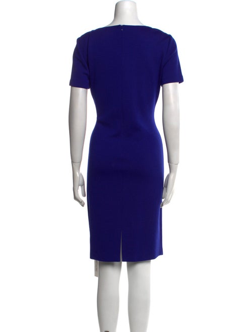 St. John Scoop Neck Knee-Length Dress