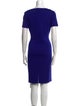St. John Scoop Neck Knee-Length Dress