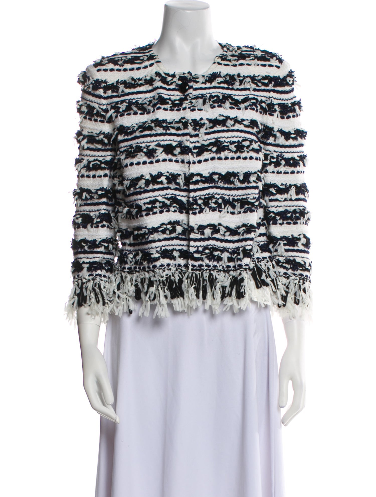 St. John Tweed Pattern Evening Jacket