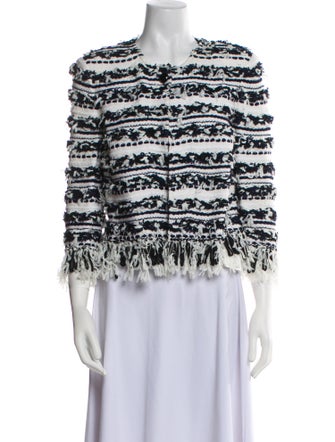 St. John Tweed Pattern Evening Jacket