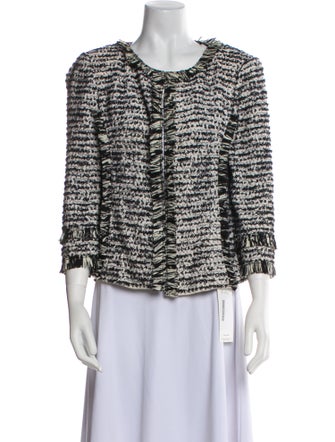 St. John Tweed Pattern Evening Jacket