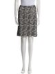 St. John Tweed Pattern Knee-Length Skirt