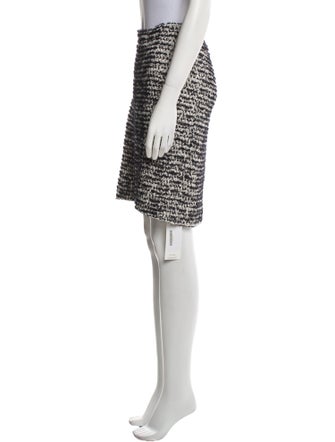 St. John Tweed Pattern Knee-Length Skirt