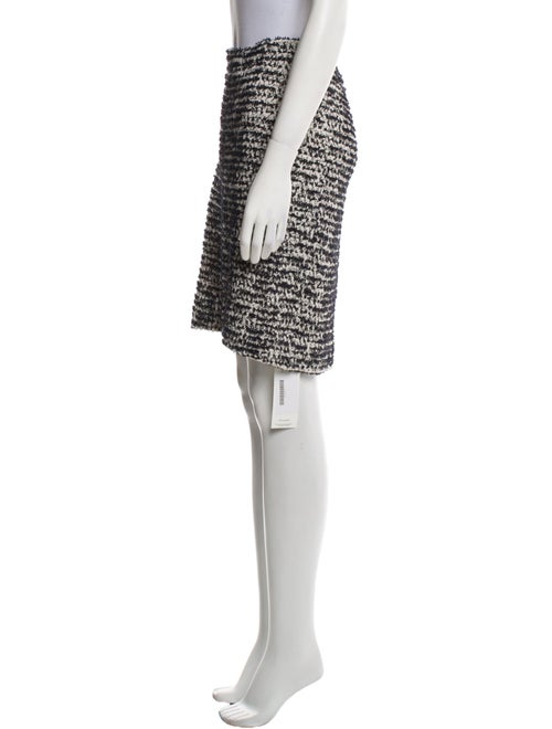 St. John Tweed Pattern Knee-Length Skirt