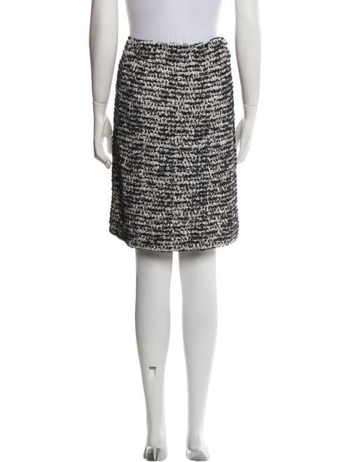 St. John Tweed Pattern Knee-Length Skirt