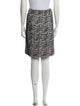 St. John Tweed Pattern Knee-Length Skirt