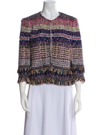 St. John Tweed Pattern Evening Jacket