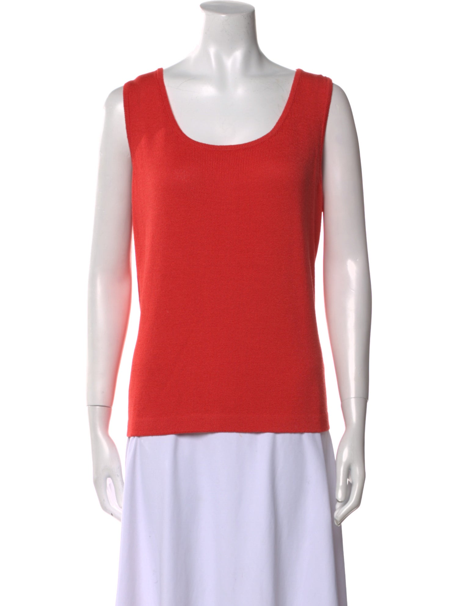 St. John Wool Scoop Neck Top