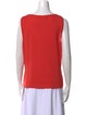 St. John Wool Scoop Neck Top